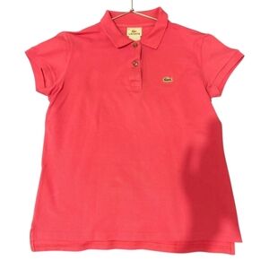 Lacoste Pink Fitted Polo T-Shirt